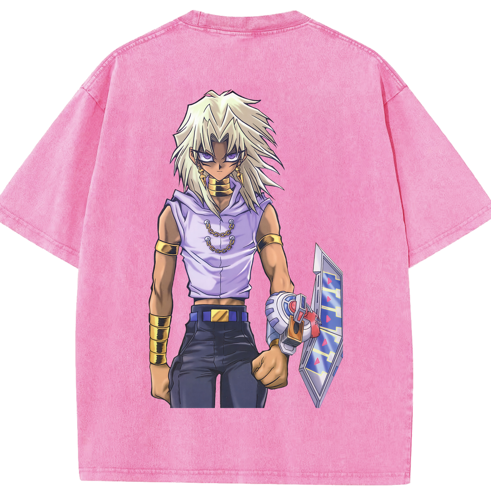 （画像用） 遊☆戯☆王 Yu-Gi-Oh! 綿100% ヴィンテージ風 半袖Tシャツ（背面プリント）